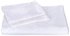3-Piece Bed Sheet And Pillow Cover Set Off White Standard
