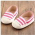 Generic Baby Girl Or Boy Stripe Canvas Shoe Sneaker Anti-slip Soft Sole Toddler RD/11-As Shown