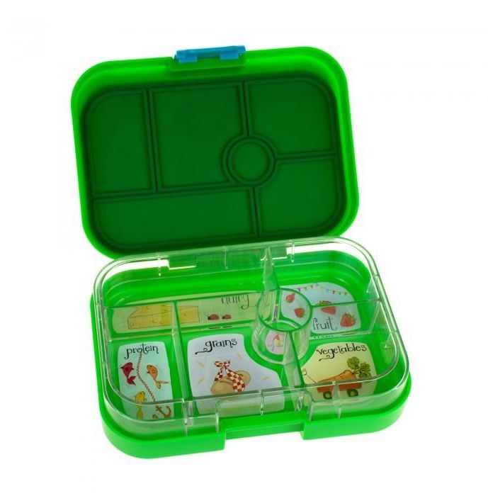 Yumbox Pomme Green with 6 Compartments