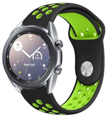 Replacement Band For Samsung Galaxy Watch3 41mm Black/Green