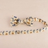 Cartoon Cat Print Tie Bowtie Handkerchief Set - Beige