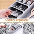 AMERTEER Cooking Utensil Organizer | Expandable Utensil Drawer Organizer | Expandable Kitchen Drawer Organizer for Cutlery | Drawer Organizer Expandable for Flatware, Forks and Spoon Tray (Gray)
