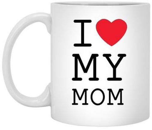 I Love My Mom Mug - 250Ml - White