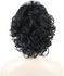 Synthetic Hair Wig Short Curly In Black Color Thermal Hair