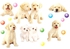 Cute Puppy Dog Wall Sticker Multicolour 50 x 70 centimeter
