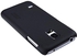 حافظة فروستيد متينة خلفية سوداء مع واقي للشاشة من نيلكن لهواتف سامسونج جالاكسي S5 ميني G800
