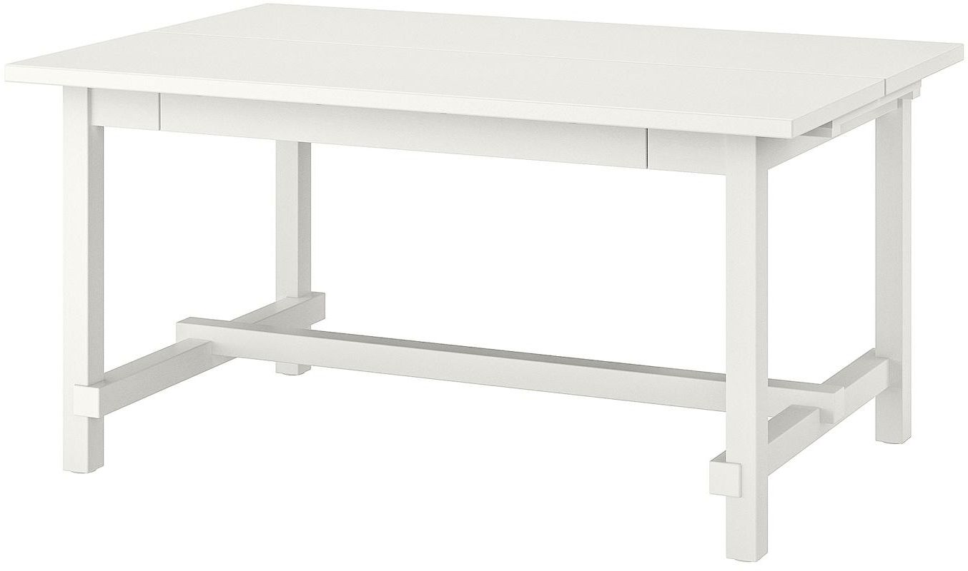 NORDVIKEN طاولة قابلة للتمديد - أبيض ‎152/223x95 سم‏