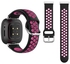 Dot Silicon Replacement Band For Fitbit Versa 3 Black/Pink