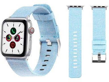 Fabric Replacement Band  For Apple Watch Series 5/4/3/2/1 40/38mm Light Blue