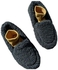 Winter Furry Plush Warm Flat Shoes Black/Beige