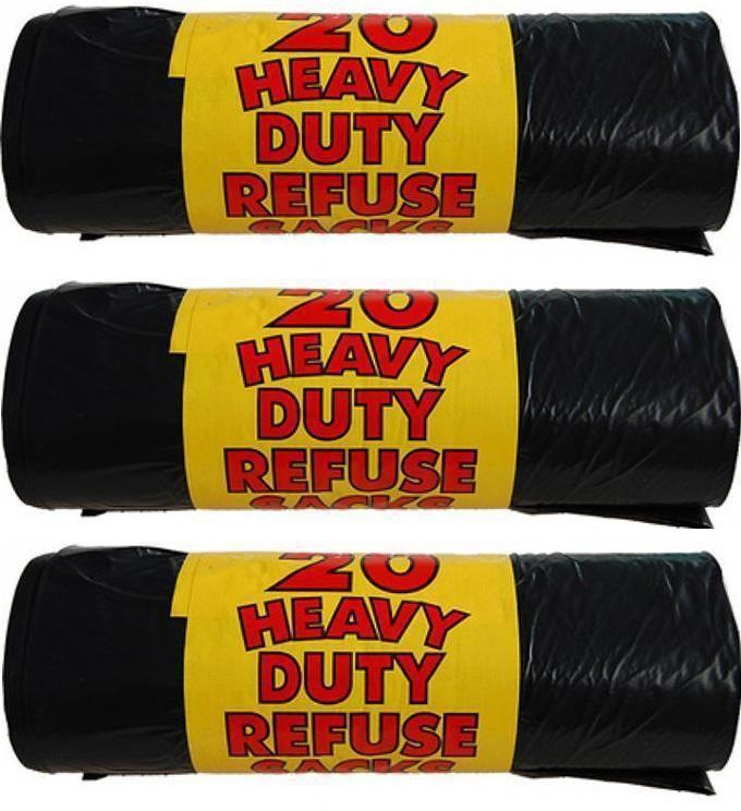 Home Collections 20 Heavy Duty Refuse Sacks-3Packs