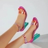 Ladies Gorgeous Heel Women Sandal Shoe-multicolour