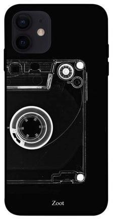 Cassette Printed Case Cover -for Apple iPhone 12 Black/Grey/White Black/Grey/White