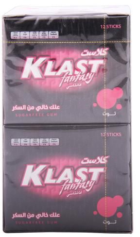 Klast - Fantasy Red Berry Gum Suger Free 10x12S