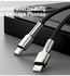 USB C to Lightning Fast Charging Data Transfer Cable PD 20W Cafule Series Power Delivery for iPhone 14/14 Pro/13 Pro/13 Pro Max/13/13 mini, iPad 9, 12 mini/12/12 Pro, 1M Black/Silver