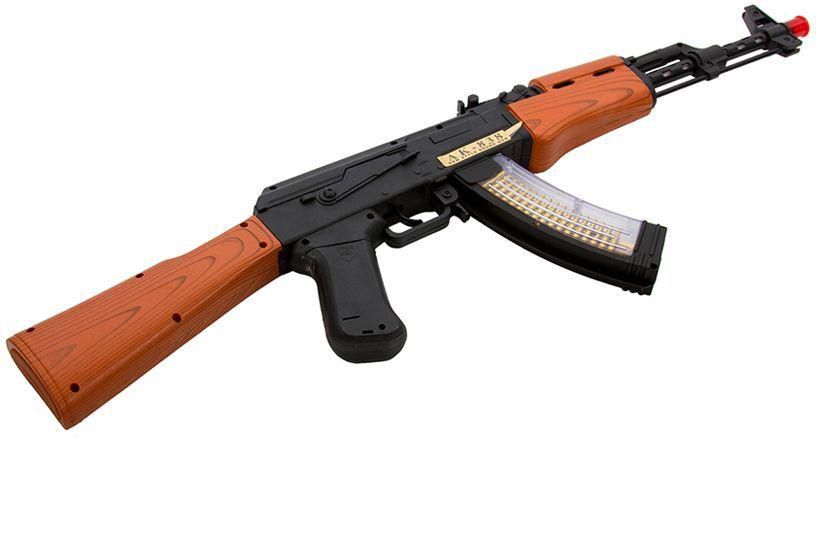 Light Up AK-47 pistolet militaire jouet fusil Kids Moving Baril DEL Tommy Pistol 