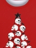 Gothic Christmas Tree Skulls Star Bat Ribbon Print Sweatshirt For Men - 6xl