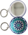 Egyptian Mandala Key Chain with mirror 4 D - Pink Turquoise