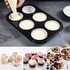 New Brand 2 Pack Deep Sturdy Muffin Fairy Cake 6 Cup Non Stick Baking Tray Tin for Yorkshire Pudding Pies, Cupcakes, Muffin and Brownies, Carbon Steel