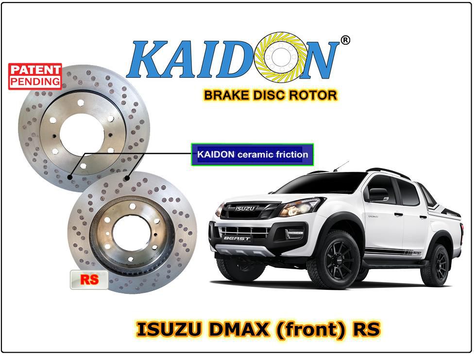 Kaidon-Brake ISUZU DMAX Disc Brake Rotor (FRONT) type "RS" spec