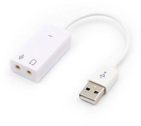 Generic External USB Sound Card Virtual 7.1 Channel Audio Adapter For Laptop White