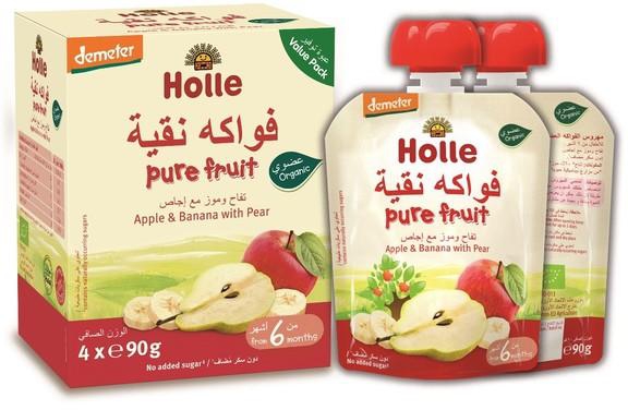 Holle Multi-pack Pouch Apple & Banana with Pear 4*90g
