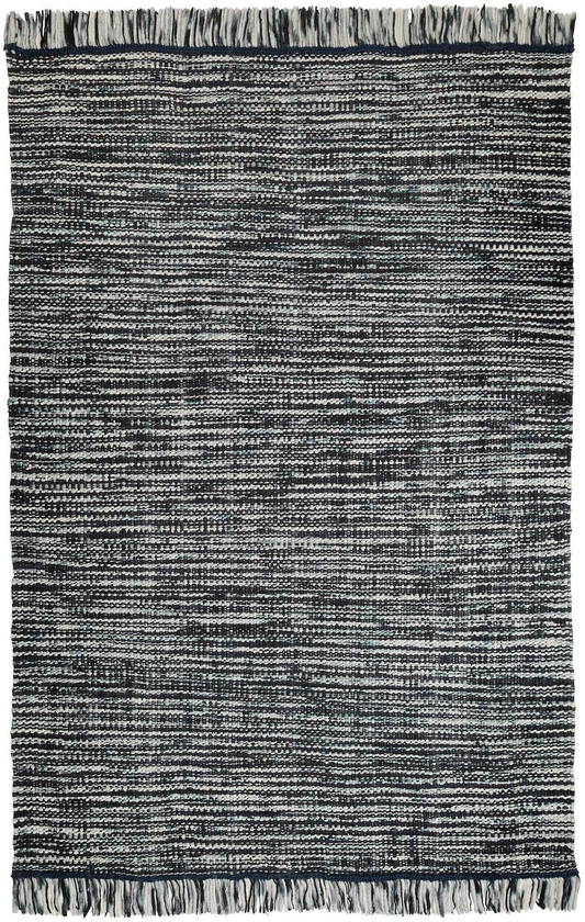 KÖPENHAMN Rug, flatwoven - handmade dark grey 170x240 cm