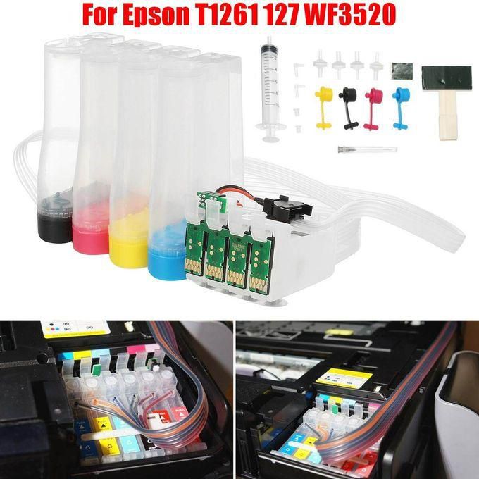 NON-OEM Continuous Ink Supply System For Epson Workforce WF-3520 WF-3530 CISS