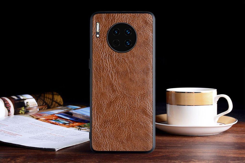 Huawei Mate 30 Pro Case , Premium PU Leather AIORIA Case , Shockproof TPU Inside , Thin Anti-Slip , Shock Absorption , Protective Cover - Brown