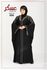 Women Black Silk Abaya For Outing