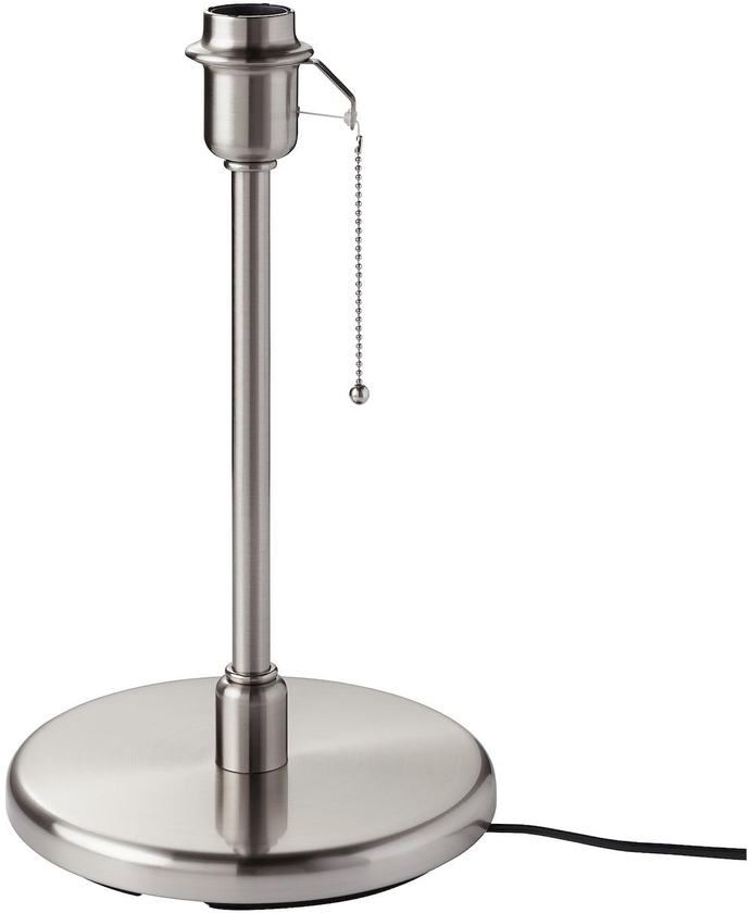 KRYSSMAST Table lamp base - nickel-plated