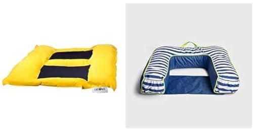 ariika The Double Matter, Jeans, Yellow + Ariika upside floater striped blue - suitable for beach & pool for your endless chill