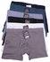 Fashion 3-Pack Men's Cotton Underwear Boxers - Multicolor