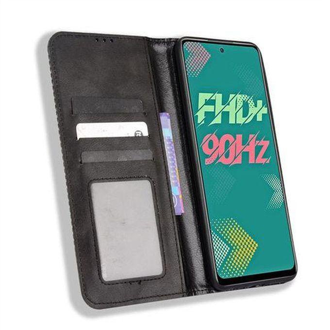 OPPO A9 2020 Wallet Case Cash Slot Card Pocket Stand Leather Cover Black