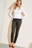 Button Detail Skinny Trousers