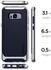 Spigen Samsung Galaxy S8 PLUS Neo Hybrid cover / case - ARCTIC SILVER with Midnight Blue TPU back
