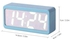 Rectangular Shape LED Alarm Clock Blue