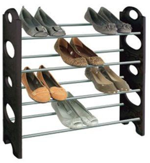 Convertible 4 Tier Shoe Rack – 12 Pairs Of Shoes