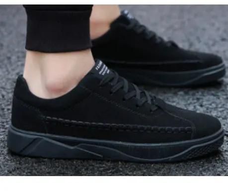 Men's Lace-up Sneakers - Black