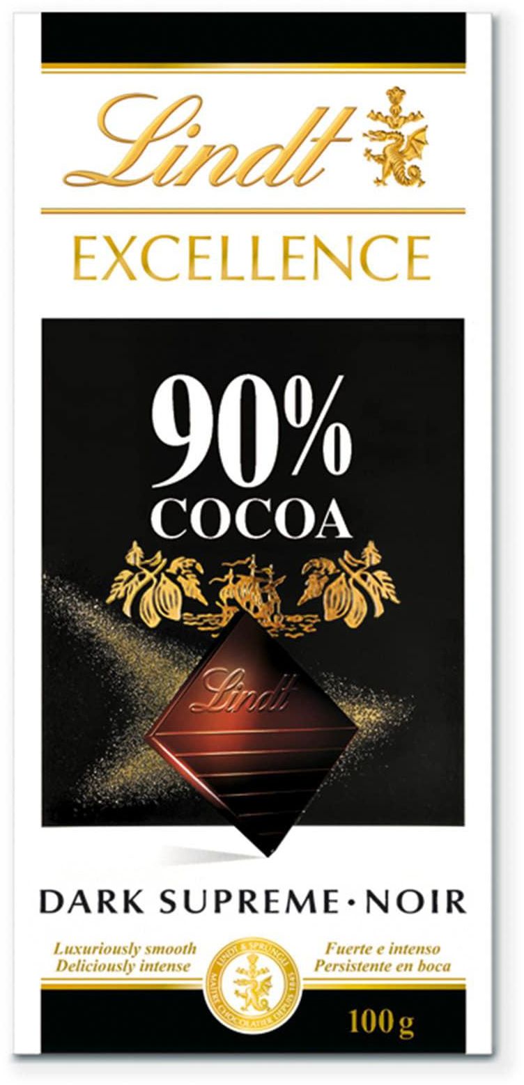Lindt excellence 90% cocoa dark chocolate 100 g