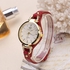 2021 High quality Women Casual Watches Round Dial Rivet PU Leather Strap Wristwatch Ladies Analog Quartz Watch Gift