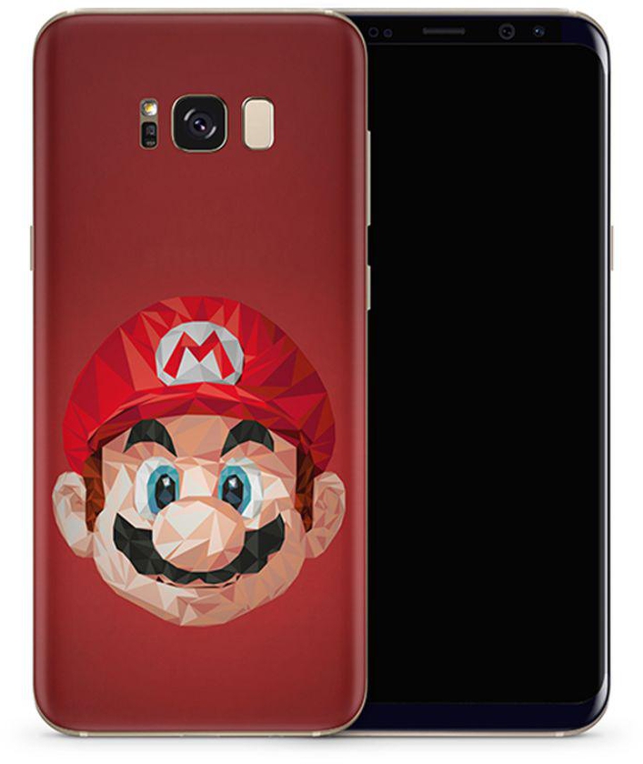Vinyl Skin Decal For Samsung Galaxy S8 Low Poly Mario