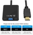 HDMI To VGA Cable Adapter Black