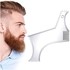 Shaving Template, Goatee Shaving Template Shaping & Edge-up Tool Lineup Grooming Kit for Men One Size Fits All Self Cut Guide Use W/ Beard Trimmer or Clipper Barber Supplies
