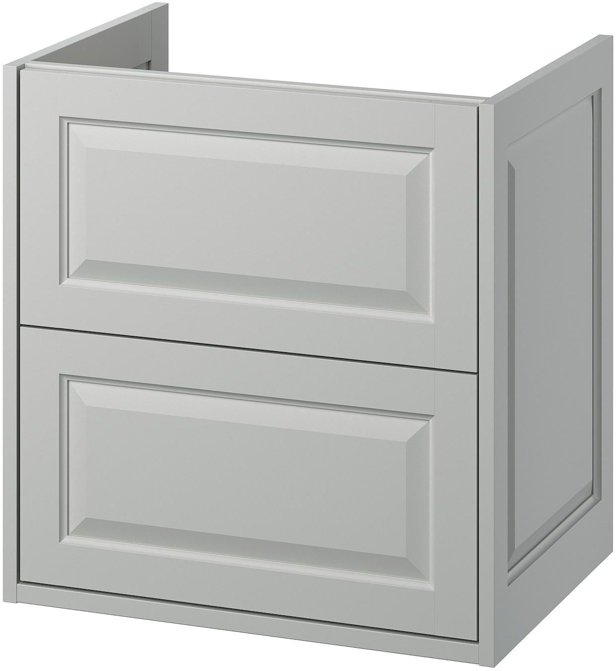 TÄNNFORSEN Wash-stand with drawers - light grey 60x48x63 cm
