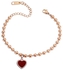 Alissa Red Heart Anklet