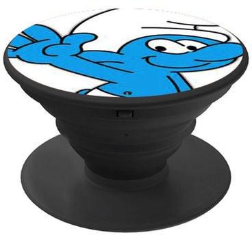 Cartoon Printed Pop Socket Phone Holder Blue/White/Black