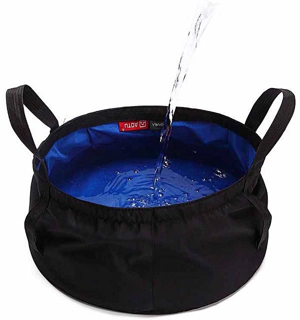 Portable 8.5L Folding Washbasin Bucket Wash Basin Foldable Camping Water Pot New 