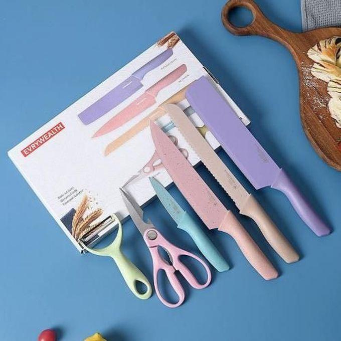 6-piece Sharp Knife Set For Heavy Duty Housework