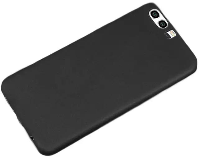 Huawei P10 Plus Back Cover - Silicone Rubber Finish Black